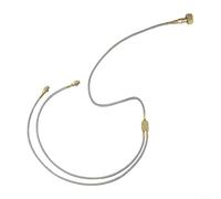 KHIronHive Raccord de réservoir de gaz en laiton pour réchaud de camping, tuyau à double tête, 130 cm, adaptateur léger portable pour barbecue, barbecue, pique-nique, cuisine, repas de groupe, ligne