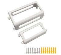 KHIronHive Support de montage et vis pour H705 H706 et standard permanent pour lumières extérieures, kit de boîtier d'alimentation en ABS blanc avec languettes étroites pour bois 2 x 4 pour surface