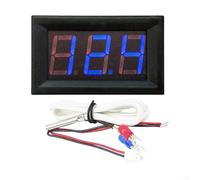 KHIronHive Thermomètre numérique industriel thermocouple de type K -30 à 800 °C Affichage LED Sonde capteur haute température en acier inoxydable Montage sur panneau pour mesurer les tests (rouge)