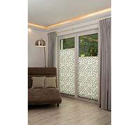 Khome K-Home Store plissé Klemmfix en Polyester imprimé Gris Pierre 95 x 130 cm