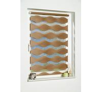 Khome Store Enrouleur Double avec système de Fixation Klemmfix, Polyester, Taupe, B100 x H150 cm