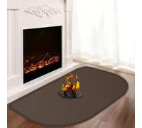Khongoo Tapis ignifuge pour cheminée, 120 x 80 x 0,1 cm, tapis ignifuge pour cheminée, tapis ignifuge pour poêle à bois, tapis de cheminée protecteur pour sols et tapis contre les étincelles et les