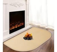 Khongoo Tapis ignifuge pour cheminée, 120 x 80 x 0,1 cm, tapis ignifuge pour cheminée, tapis ignifuge pour poêle à bois, tapis de cheminée protecteur pour sols et tapis contre les étincelles et les