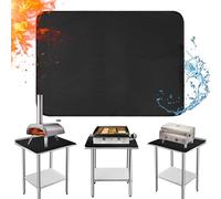 Khongoo Tapis résistant à la chaleur sous le barbecue, tapis ignifuge pour protéger votre table de barbecue en plein air, tapis de barbecue imperméable et résistant à l'huile pour charbon de bois
