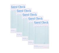 Khsndhger Bloc-Notes Serveur Chéquier Invité Vert 50 Feuilles Pack 5 Paquets