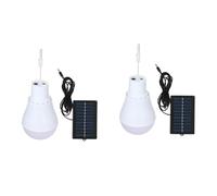 Khsndhger Lampes Solaires Portables LED - Câble et Recharge 5-8 V USB