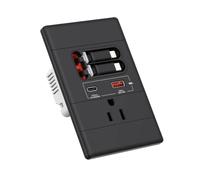 Khsndhger Prise Murale USB-C PD20W, Pour Téléviseur et Bureau, Inviolable