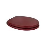 Kiamami Valentina - Abattant wc bordeaux mat en mdf compatibilité universelle