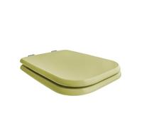 Kiamami Valentina - Abattant WC Modèle Conca Ideal Standard | Finition Champagne | Charnières Chromées | Compatible avec Cuvettes à Fixation Oblique, Champagne, Céramique