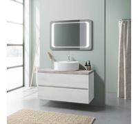 Kiamami valentina armoire de toilette salle de bain - Chêne