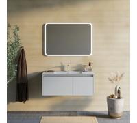 Kiamami valentina Armoire murale salle de bain - Blanc mat