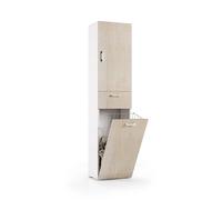 Kiamami valentina Colonne panier à linge - Chêne