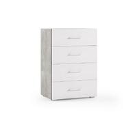 Kiamami valentina Commode 4 tiroirs - Blanc