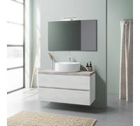 Kiamami valentina Elba meuble salle de bain - Chêne