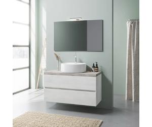Kiamami valentina Elba meuble salle de bain - Chêne