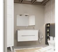 Kiamami valentina ensemble meuble salle de bain Magnolia - Blanc