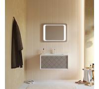 Kiamami valentina Ensemble meuble salle de bain Miami - Gris