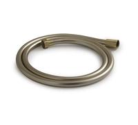 Kiamami Valentina Flexible de douche en PVC or mat 150 cm, raccord universel 1/2 x 1/2, anti-torsion, résistant jusqu'à 90 °