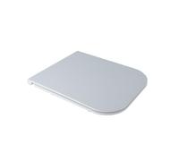 Kiamami Valentina - Housse de toilette en thermodurcissable blanc, forme Q compatible