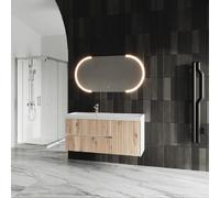 Kiamami valentina Meuble haut salle de bain Cortina - Chêne doré