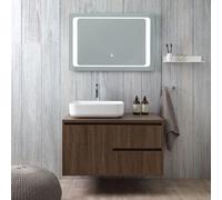 Kiamami valentina meuble haut salle de bain Siena - Noyer