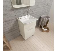 Kiamami valentina meuble lavoir salle de bain - Blanc