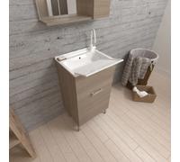 Kiamami valentina Meuble salle de bain - Chêne