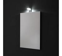 Kiamami Valentina miroir de salle de bain rectangulaire 50x70 cm | Miroir avec éclairage LED IP44 4W, installation réversible, épaisseur 2 cm, sans prise ni interrupteur