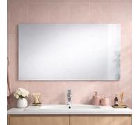 Kiamami Valentina Miroir Mural 100x60 avec Bord Anti-Coupure et Panneau arrière