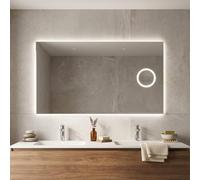 Kiamami valentina Miroir salle de bain lumineux - Gris