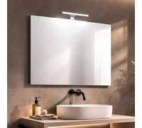 Kiamami Valentina - Miroir réversible 80x70 avec Lampe LED intégrée