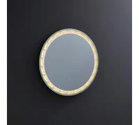 Kiamami valentina Miroir salle de bain LED rond - Gris
