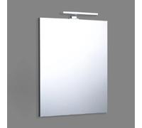 Kiamami valentina Miroir salle de bain lumineux - Gris