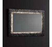 Kiamami valentina Miroir salle de bain lumineux - Noir