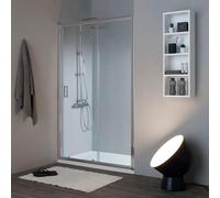Kiamami Valentina - Niche de douche avec porte coulissante 100 cm en verre 6 mm | New Giada