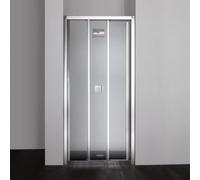 PORTE DE DOUCHE EN NICHE STAR 120CM, PORTE AVEC 3 PAROIS COULISSANTES