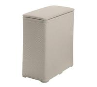 Kiamami Valentina - Panier à linge sale pour la salle de bain en résine thermoplastique beige 70lt