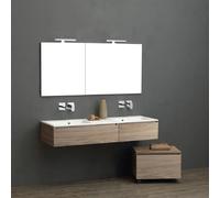 Kiamami valentina Placard haut salle de bain - Chêne