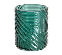 Kiamami Valentina - Porte-Brosse à Dents en Verre Vert Bleuet