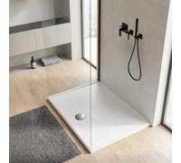 Kiamami Valentina Receveur DE Douche en CÉRAMIQUE Blanche 70X90 avec Une Hauteur DE 3 CM | Delfino