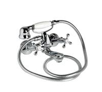 Kiamami Valentina - Robinet extérieur de baignoire ancien vintage avec boutons en croix chromés | Narciso