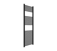 Kiamami Valentina - Sèche-serviettes en acier noir 50x150 avec 30 tubes horizontaux
