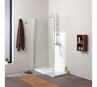 Kiamami Valentina Walk-In - Paroi de 110 cm en verre transparent