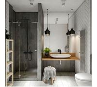 Kiara colonne de douche mécanique noire Essebagno