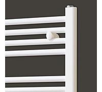Kibath L415503 Set de supports pour radiateur sèche-serviettes Blanc