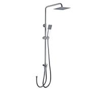 Kibath L433221 Colonne de douche télescopique quad sans robinetterie Plus, chrome brillant