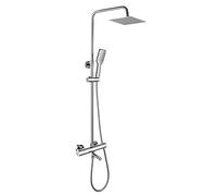 Kibath L475521 Colonne de douche thermostatique quad robinet canon plus chrome brillant