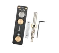 KiBcsLic 1 Pièce Guide de Perçage pour Trous Droits Outil de Centrage Mèche Gabarit de Positionnement Aluminium Alliage Réglable avec dapté au Bricolage