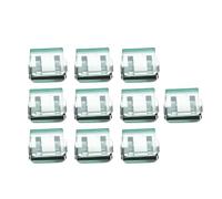KiBcsLic 10 Pièces Pinces de Fixation de Jambe de Pantalon, Attaches Multi-Usages sans Couture, Clips Raccourcissement Invisible Réglage Rapide de l'Ourlet Dispositif Pratique d'Installation, Vert