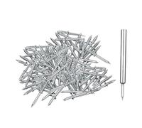 KiBcsLic 50 Pièces Plinthe Double Tête Sans Marque Clou Finition Invisibles Fer Robuste pour Plinthes avec Outil Manchon Adapté à Décoration Maison Bur, 50 pièces
